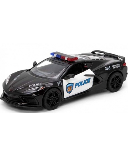 Automobilis KINSMART 2021 Corvette (Police), 1:36