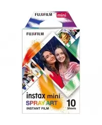 Fujifilm | Instax Mini | Art Spray Sheet (10pl) Instant Film | 54 x 86 mm | Hi-Speed ISO 800 – With superb grain quality, INST