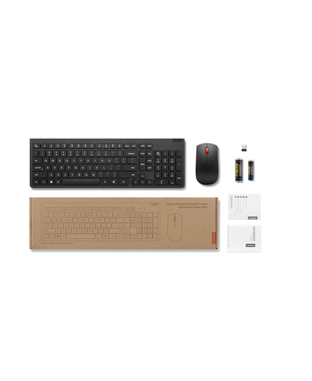 Lenovo | Essential Wireless Combo Keyboard and Mouse Gen2 | Keyboard and Mouse Set | 2.4 GHz | Estonian | Black