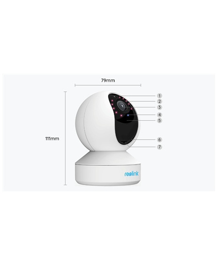 Reolink Super HD Camera E Series E340 Reolink PTZ 5 MP 2.8-4mm/F2.0 H.264 Micro SD, Max. 256 GB