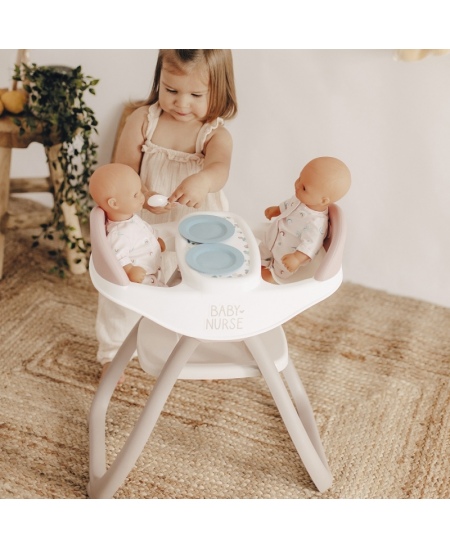 Dvynių lėlių maitinimo kėdutė SMOBY Baby Nurse
