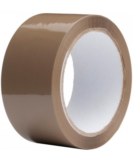 Pakavimo juosta SOLVENT, 48 mm x 60 m, ruda