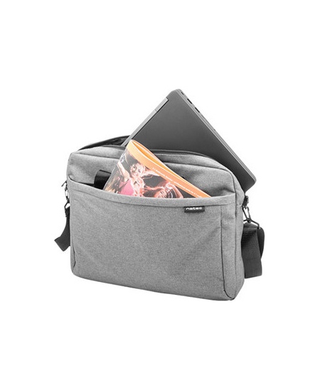 Natec Laptop Bag, Mustela, 15.6", Grey