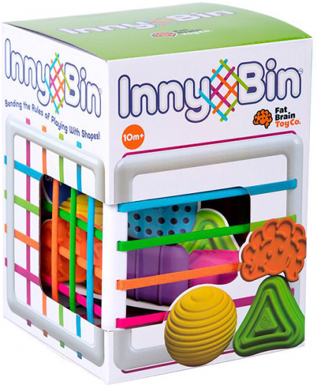 Formų pažinimo ir rūšiavimo žaidimas mažiesiems FatBrainToys „InnyBin“