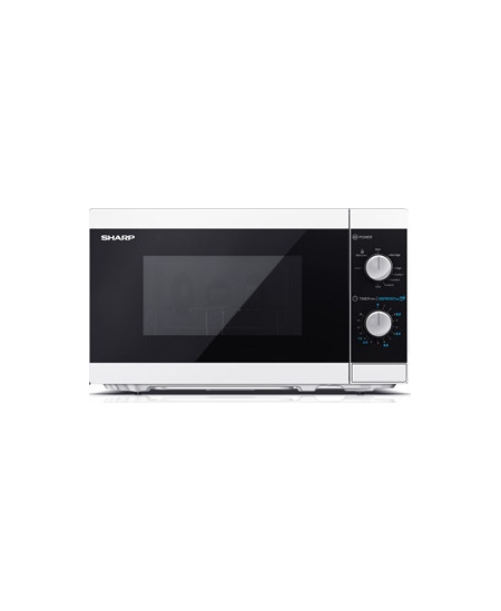 Sharp Microwave Oven with Grill YC-MG01E-W Free standing, 800 W, Grill, White