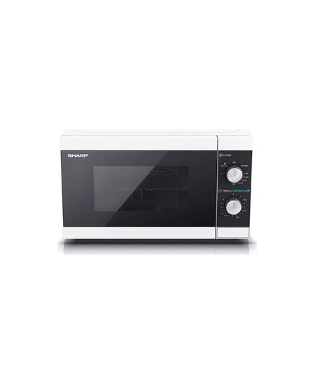 Sharp Microwave Oven with Grill YC-MG01E-W Free standing, 800 W, Grill, White