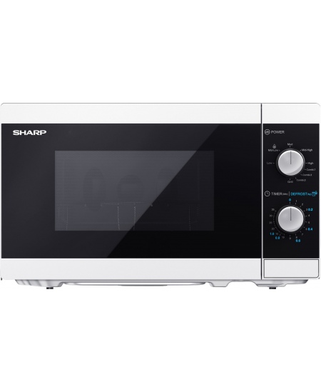 Sharp Microwave Oven with Grill YC-MG01E-W Free standing, 800 W, Grill, White