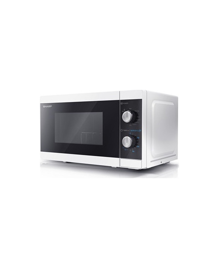 Sharp Microwave Oven with Grill YC-MG01E-W Free standing, 800 W, Grill, White