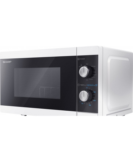 Sharp Microwave Oven with Grill YC-MG01E-W Free standing, 800 W, Grill, White