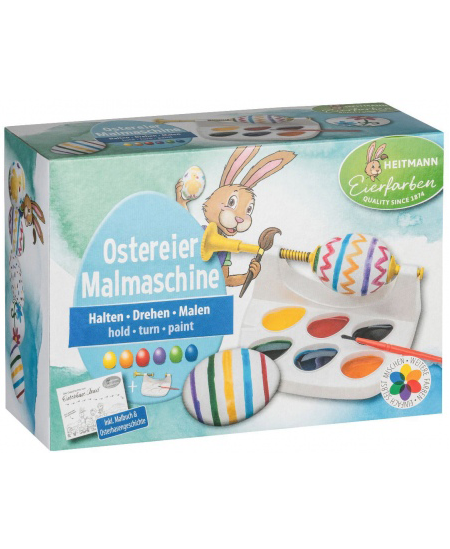 Kiaušinių dažai su dažymo įrenginiu vaikams HEITMANN "Suku ir dažau"