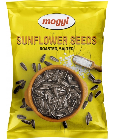 Skrudintos saulėgrąžų sėklos MOGYI, sūdytos, geltonas pakelis, 300g