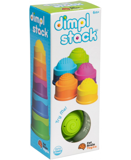 Sensorinis žaislas FatBrainToys „Dimpl Stack“