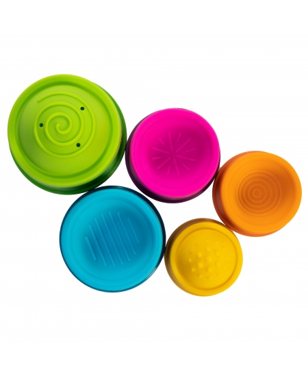 Sensorinis žaislas FatBrainToys „Dimpl Stack“