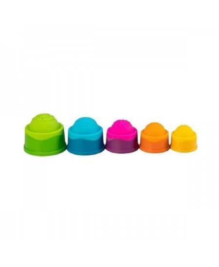 Sensorinis žaislas FatBrainToys „Dimpl Stack“