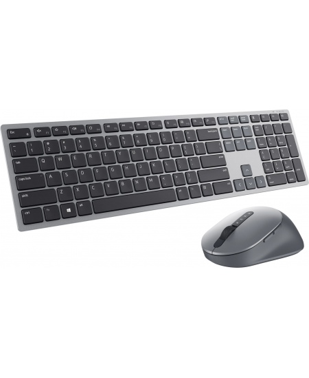 Premier Multi-Device Keyboard and Mouse | KM7321W | Wireless | Ukrainian | Titanium Gray | 2.4 GHz, Bluetooth 5.0