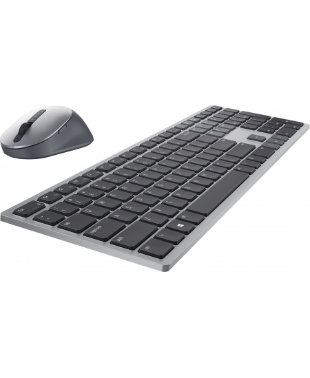 Premier Multi-Device Keyboard and Mouse | KM7321W | Wireless | Ukrainian | Titanium Gray | 2.4 GHz, Bluetooth 5.0