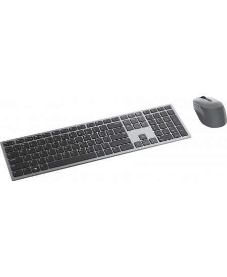 Premier Multi-Device Keyboard and Mouse | KM7321W | Wireless | Ukrainian | Titanium Gray | 2.4 GHz, Bluetooth 5.0