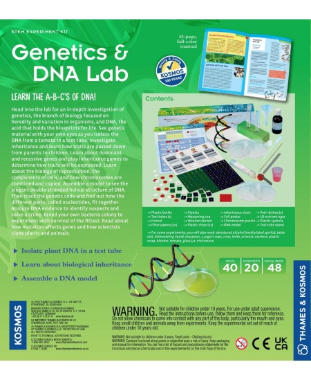STEM eksperimentinis rinkinys Thames&Kosmos Genetika ir DNR 2.0