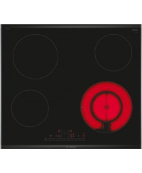 Bosch | PKF675FP2E Series 6 | Hob | Vitroceramic | Number of burners/cooking zones 4 | DirectSelect | Timer | Black