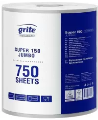 Popieriniai rankšluosčiai GRITE super JUMBO 150, 1 ritinys
