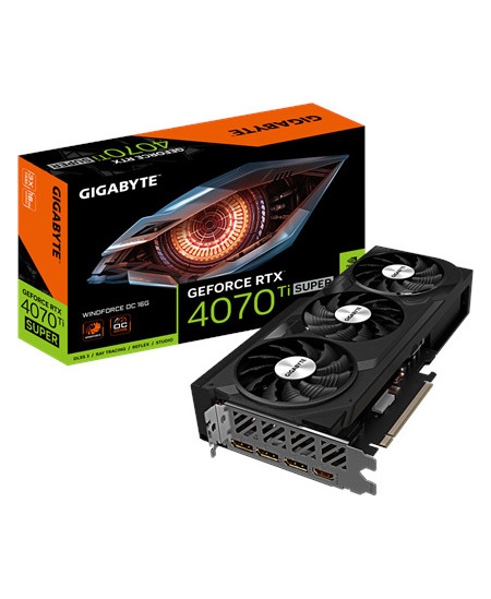 Gigabyte | GeForce RTX 4070 Ti SUPER WINDFORCE OC 16G | NVIDIA | 16 GB | GeForce RTX 4070 Ti SUPER | GDDR6X | HDMI ports quantit