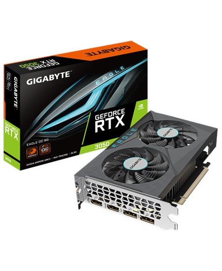 Gigabyte | GV-N3050EAGLE OC-6GD | NVIDIA | 6 GB | GeForce RTX 3050 | GDDR6 | HDMI ports quantity 2 | PCI-E 4.0