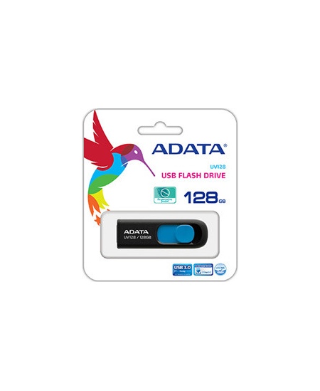 ADATA UV128 128 GB, USB 3.0, Black/Blue