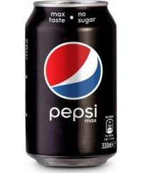 Gėrimas PEPSI Max, 0.33 l, Skard.