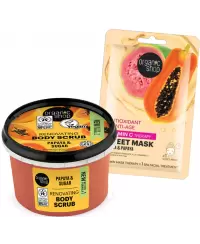 PAPAJŲ VEIDO KAUKĖ IR KŪNO ŠVEITIKLIS | ORGANIC SHOP