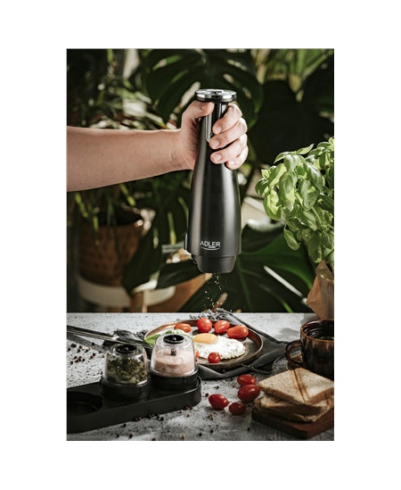 Adler | Electric Salt and pepper grinder | AD 4449b | Grinder | 7 W | Housing material ABS plastic | Lithium | Mills with cerami