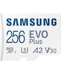 Samsung | MicroSD Card | EVO Plus | 256 GB | microSDXC Memory Card | Flash memory class U3, V30, A2