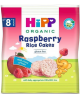 Ekologiški ryžių paplotėliai su avietėmis HiPP, nuo 8 mėn., 30 g