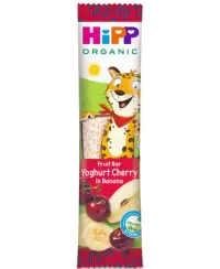 Ekologiškas bananų, vyšnių, jogurto batonėlis HiPP, nuo 12 mėn., 23 g