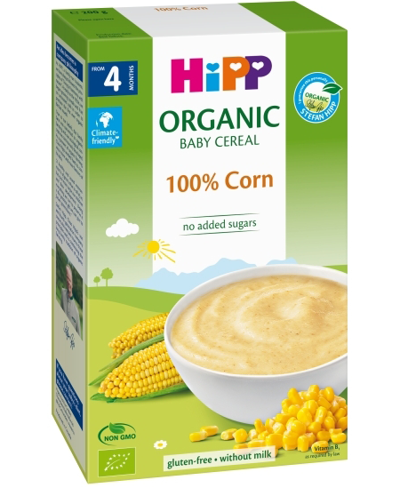Ekologiška kukurūzų košė HiPP, nuo 4 mėn., 200 g