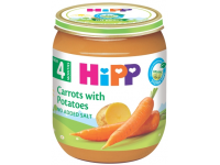 Ekologiška morkų ir bulvių tyrelė HiPP, nuo 4 mėn., 125 g