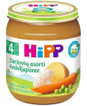 Ekologiška įvairių daržovių tyrelė HiPP, nuo 4 mėn., 125 g