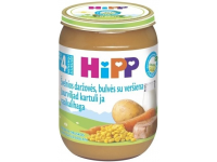 Ekologiška švelnių daržovių, bulvių ir veršienos tyrelė HiPP, nuo 4 mėn., 190 g
