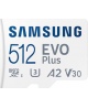 Samsung | microSD Card | EVO Plus | 512 GB | microSDXC | Flash memory class 10