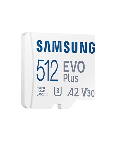 Samsung | microSD Card | EVO Plus | 512 GB | microSDXC | Flash memory class 10