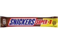 Šokoladinis batonėlis SNICKERS Super + 1, su nugos bei karamelės įdaru ir skrud. žemės rieš.,112,5g