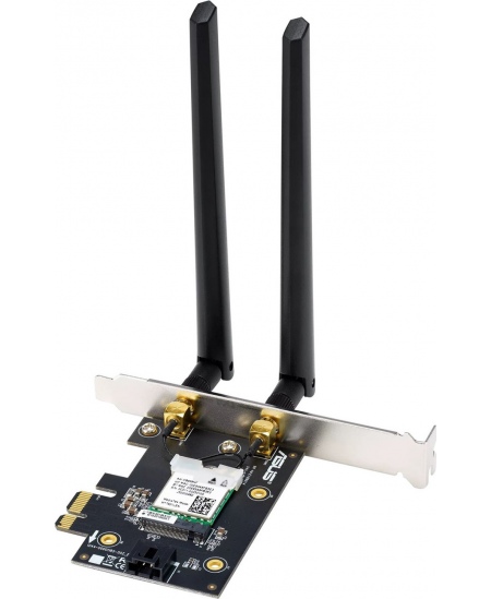 Asus AX1800 Dual-Band Bluetooth 5.2 PCIe Wi-Fi Adapter PCE-AX1800 802.11ax, 574+1201 Mbit/s, MU-MiMO Yes, No mobile broadband, A
