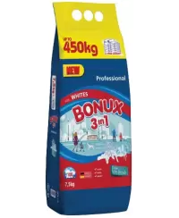 Skalbimo milteliai BONUX White Polar Ice Fresh, 100 skalbimų, 7.5 kg