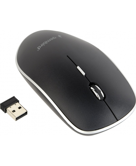 Gembird Silent Wireless Optical Mouse MUSW-4BS-01 USB, Black