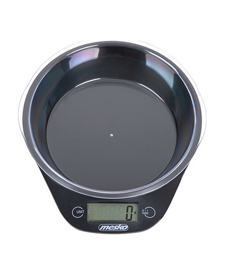 Mesko Kitchen scale with a bowl MS 3164 Maximum weight (capacity) 5 kg, Graduation 1 g, Display type LCD, Black