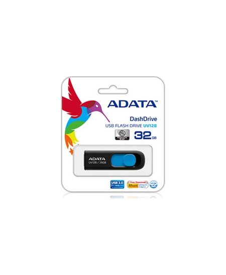 ADATA | UV128 | 32 GB | USB 3.0 | Black/Blue