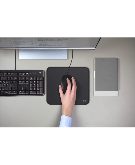 Logitech | Mouse | M100 | Optical | Optical mouse | Wired | Black