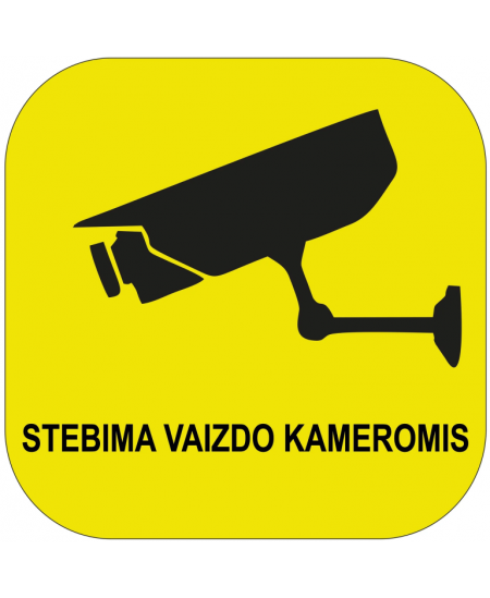 Lipdukas TERITORIJA STEBIMA VAIZDO KAMEROMIS