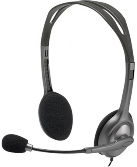 Logitech | Stereo headset | H111 | On-Ear Built-in microphone | 3.5 mm | Grey