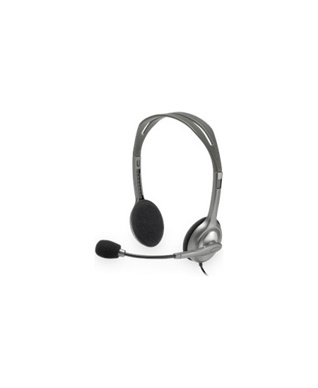 Logitech | Stereo headset | H111 | On-Ear Built-in microphone | 3.5 mm | Grey