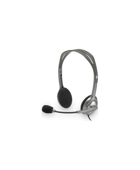 Logitech | Stereo headset | H111 | On-Ear Built-in microphone | 3.5 mm | Grey